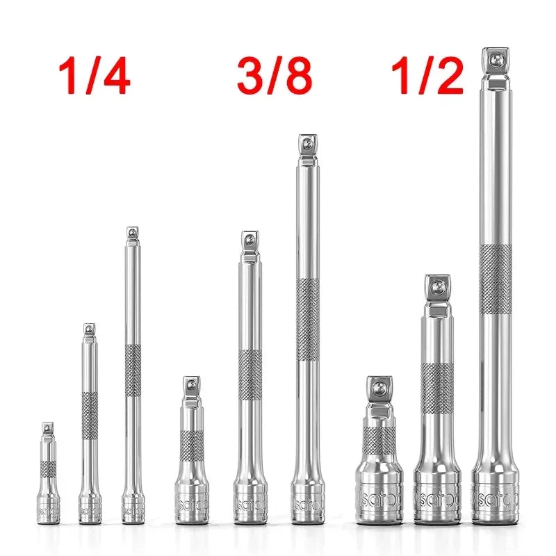 1 4 3 8 2 Socket Ratchet Wrench Extension Rod Extender Manual