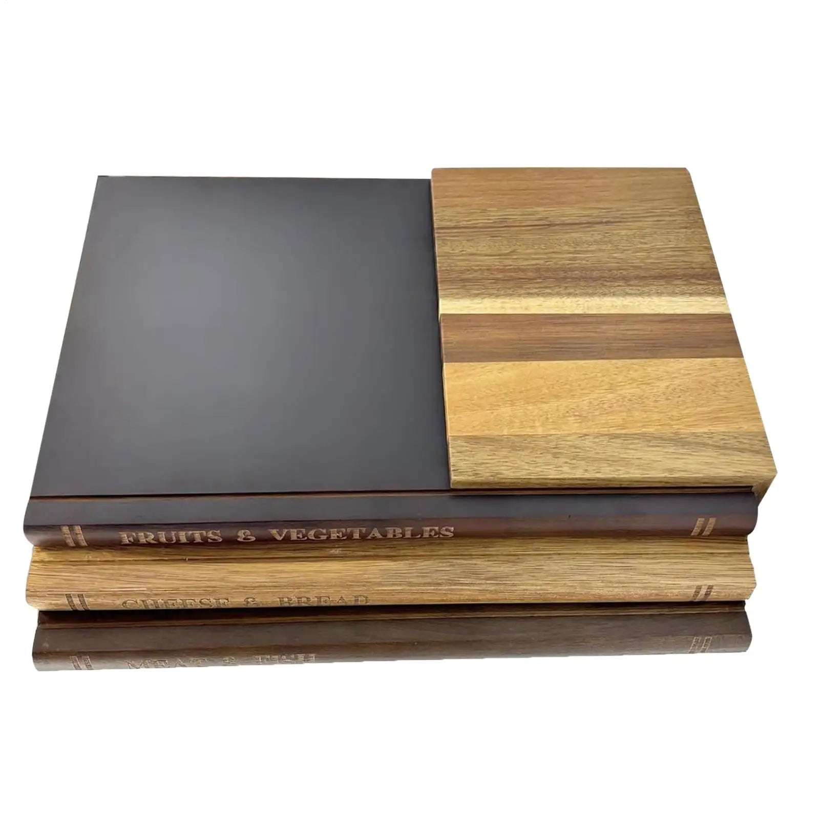 Cutting Boards for Kitchen 3 Pieces Book Shaped Thickened Supplies Chopping Boards for Kitchen for Cheese Meat Vegetables Home Zpaxo