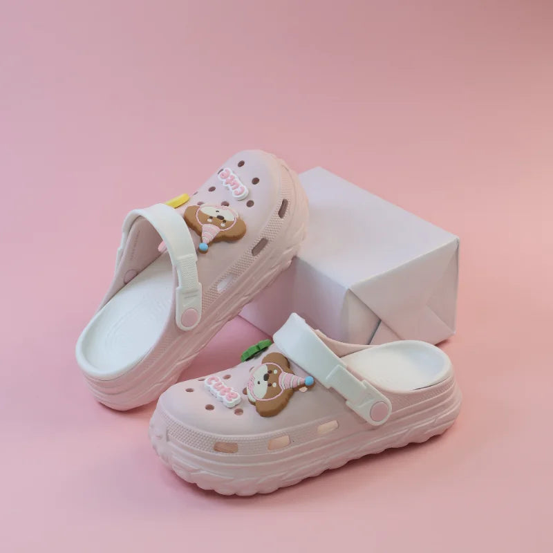 Clogs Platform Slippers Women Home Flat Cute Designer Woman Shoes