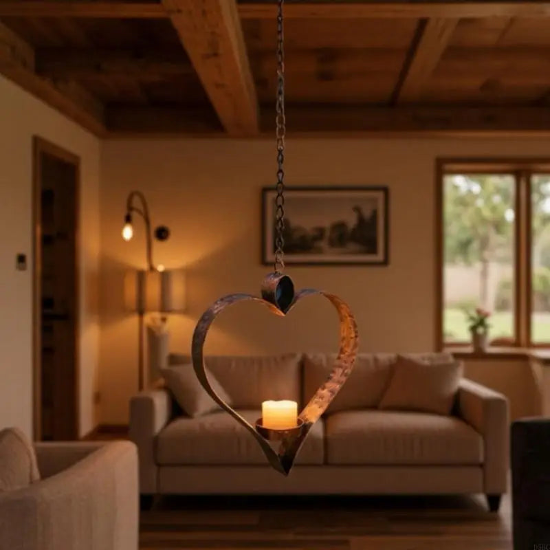 Hanging Tea Lights Holders Metal Candlesticks Decorative Taper Chain