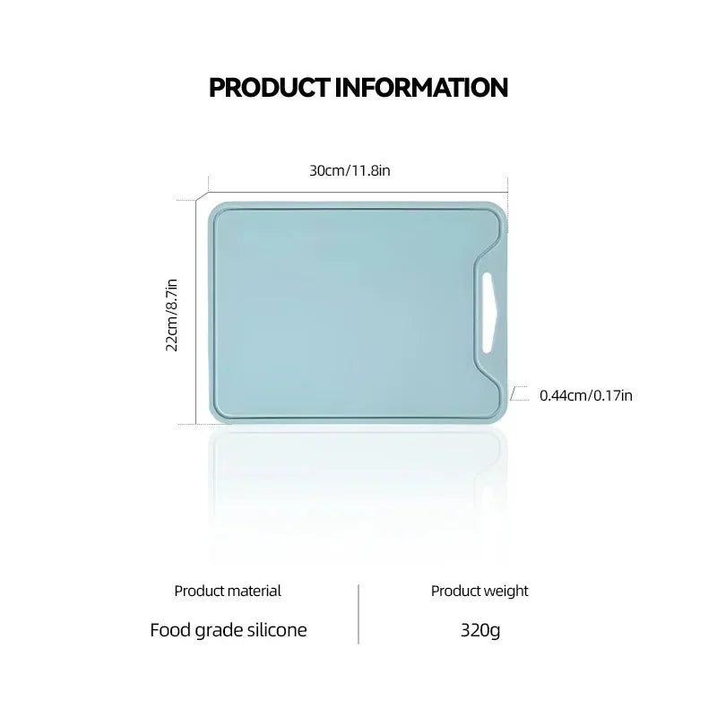 Silicone Cutting Board – Non-Slip, BPA-Free, Dishwasher Safe Silicone Cutting Board Zpaxo