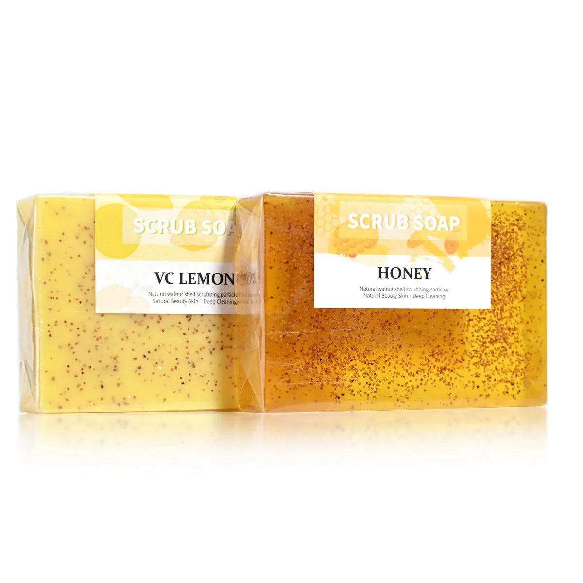Honey Walnut Scrub Soap – Natural Handmade Facial & Body Bar Handmade Scrub Soap Zpaxo