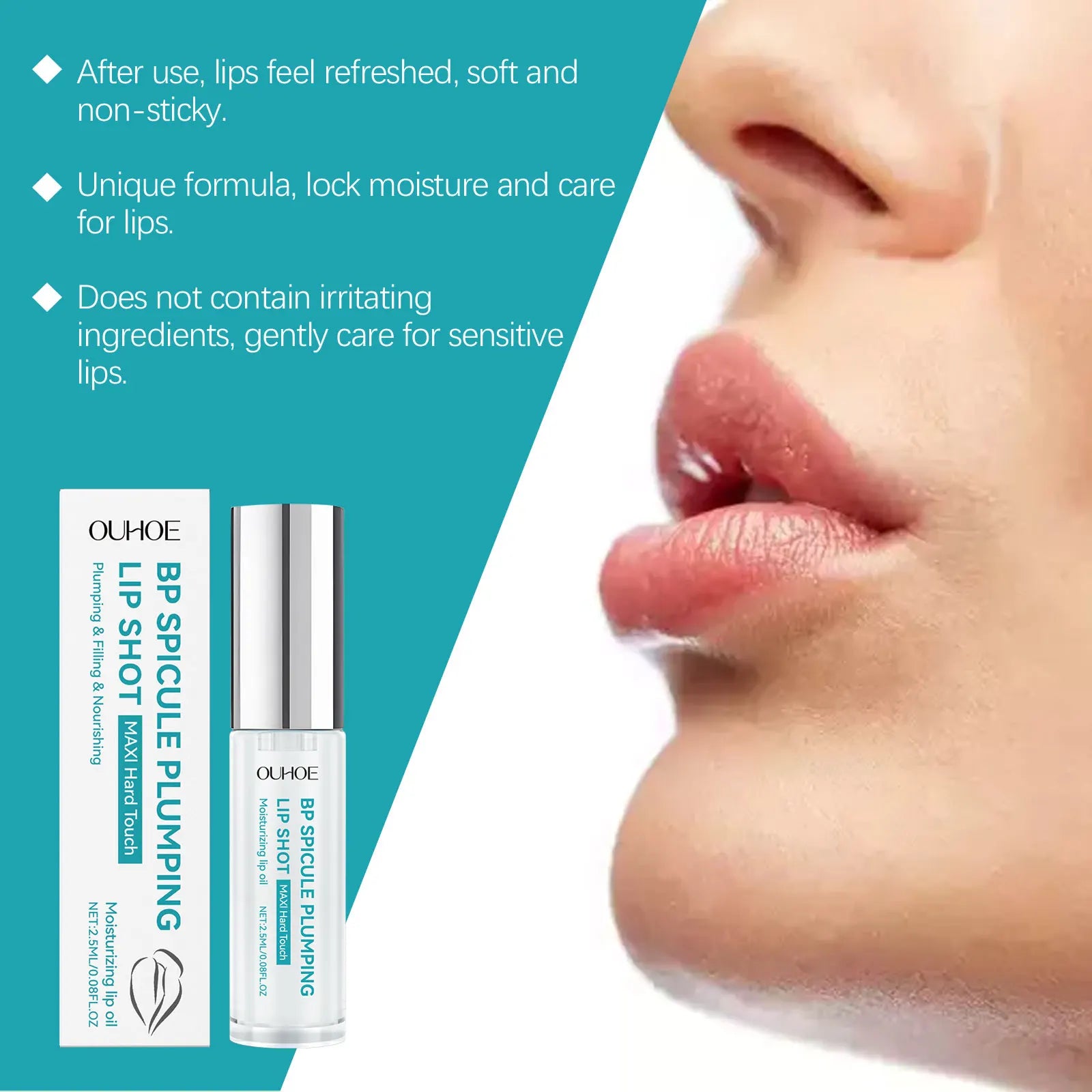 Ouhoe Moisturizing Lip Oil – Plumping & Hydrating Gloss Lip Care Oil Zpaxo