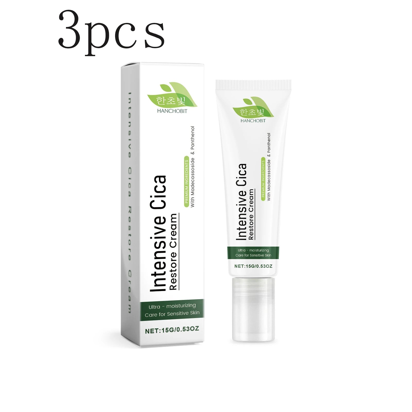 Moisturizing Skin Cream: Gentle Centella Asiatica Rich-Moisture Cream for Daily Facial Nourishment & Hydration Zpaxo 15gx3pcs