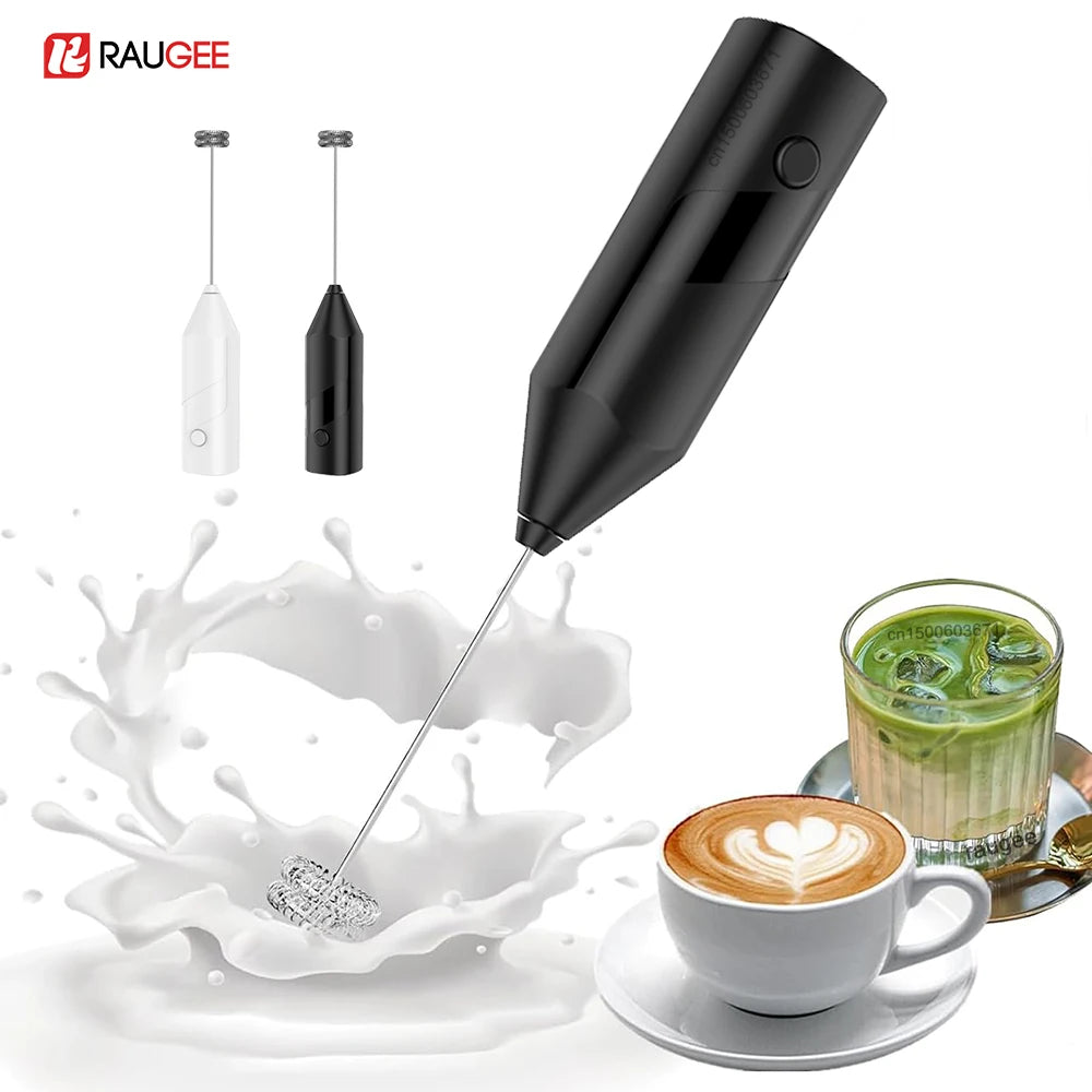 Electric Milk Frother Egg Beater Mini Handheld Coffee Whisk Mixer