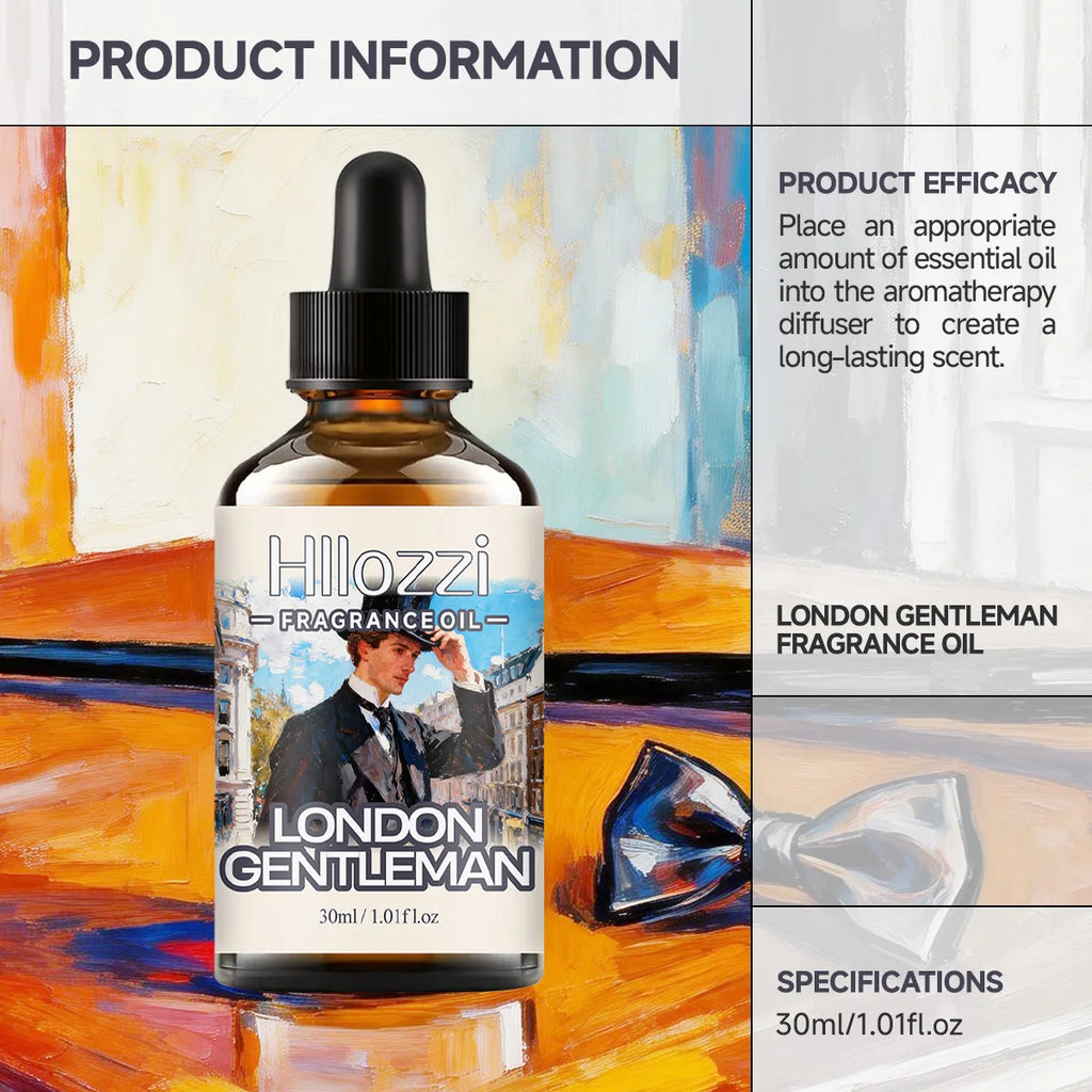 LONDON GENTLEMAN FRAGRANCE OIL Suitable Skin Hair Nail Care Bathing Zpaxo