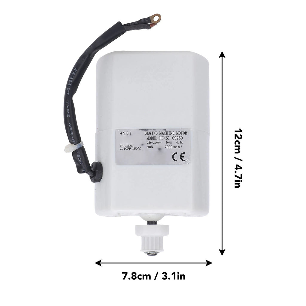 Home Sewing Machine Motor 50Hz 90W 7000RPM Electric Motor Replacement for Straight Curve Stitching Hemming Zpaxo
