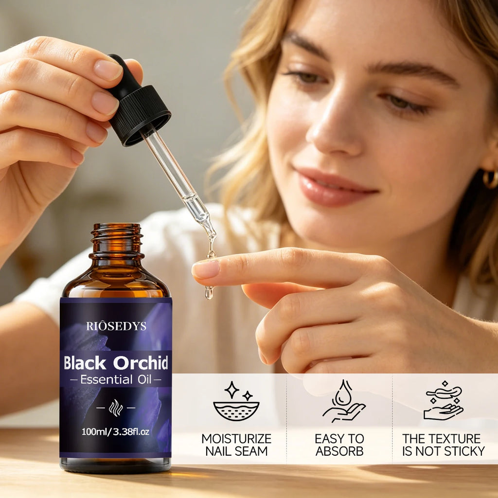 Black Orchid ESSENTIAL OIL Suitable Massage Skincare Deeply Nourishes Zpaxo