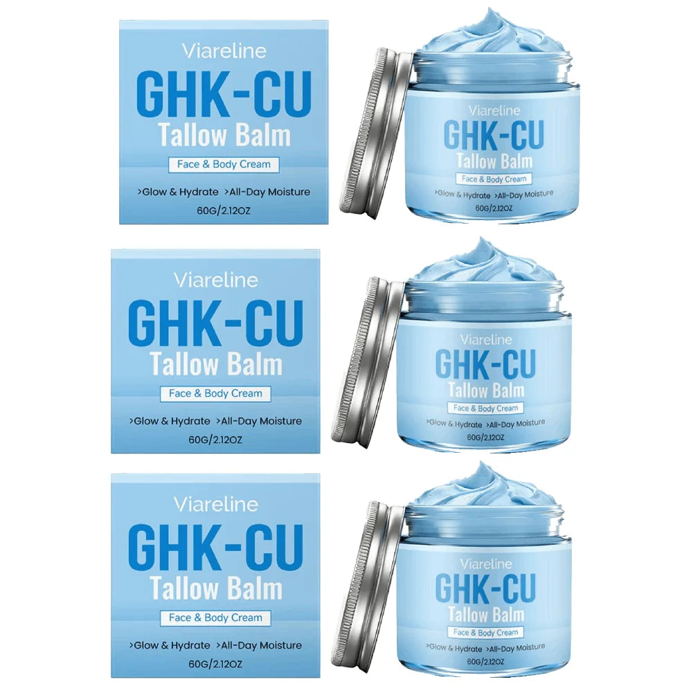 GHK-Cu Copper Peptide Blue Cream | Collagen & Deep Hydration Copper Peptide Face Cream Zpaxo C