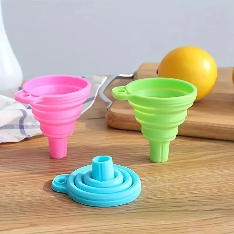 Silicone Folding Funnel – Collapsible Portable Kitchen Tool