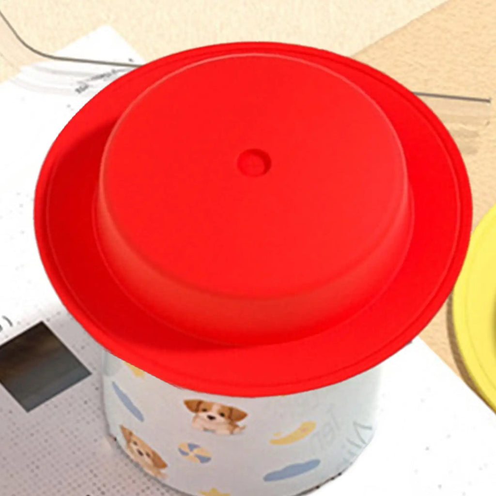 Silicone Cup Lids Reusable Airtight Water Bottle Cover Tumbler Travel