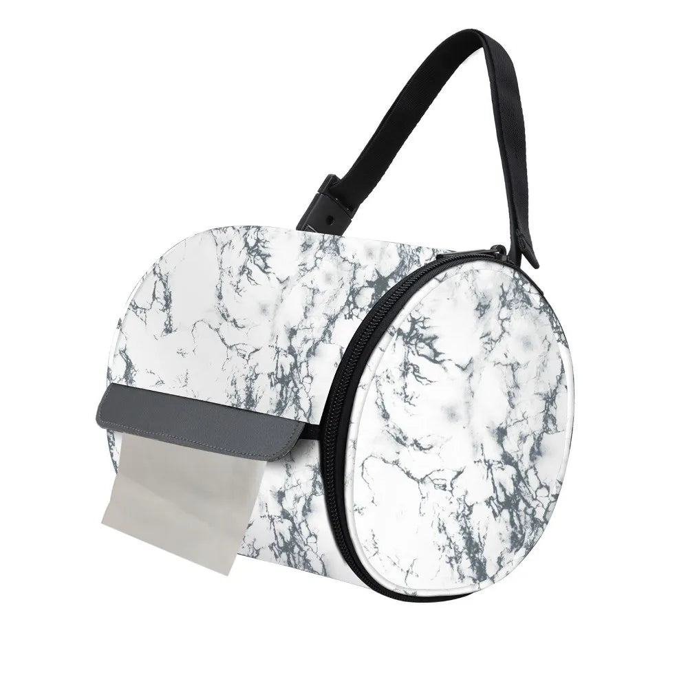Waterproof Toilet Paper Cover Smooth Zipper Portable Bag Foldable Zpaxo Style C