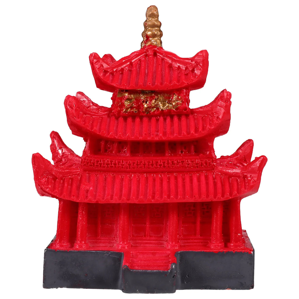 Fish Tank Resin Pagoda Tower Decoration Aquarium Hideout House Small