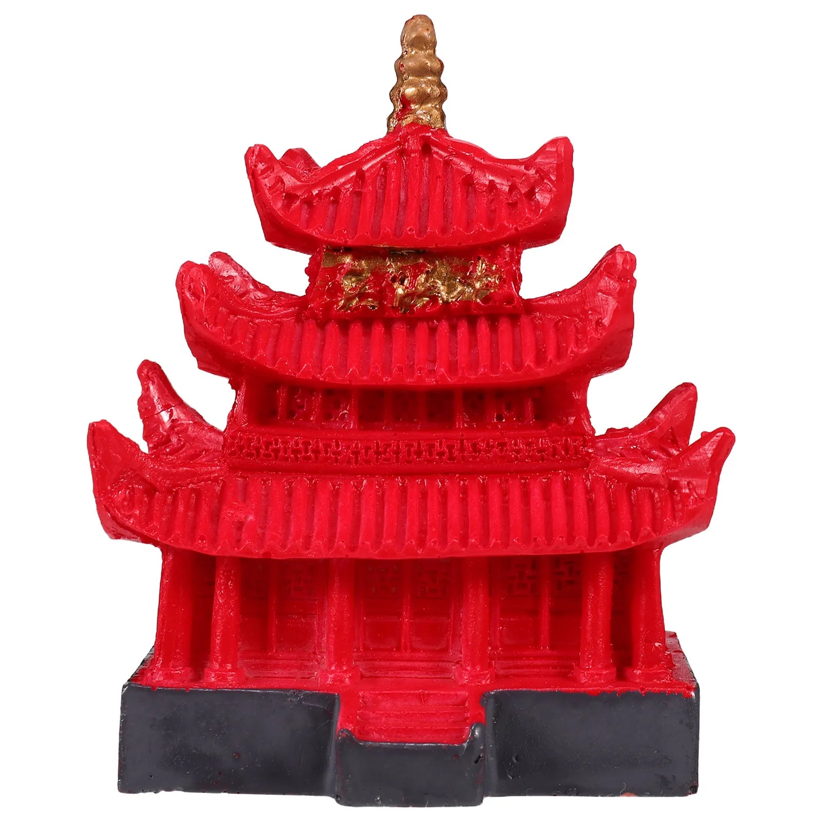 Fish Tank Resin Pagoda Tower Decoration Aquarium Hideout House Small