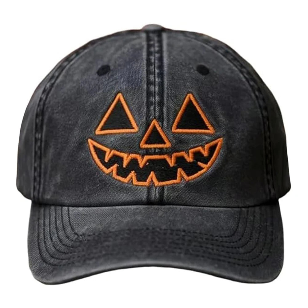 Halloween Unisex Baseball Hat Men Women Pumpkin Face Hip-hop Outdoor