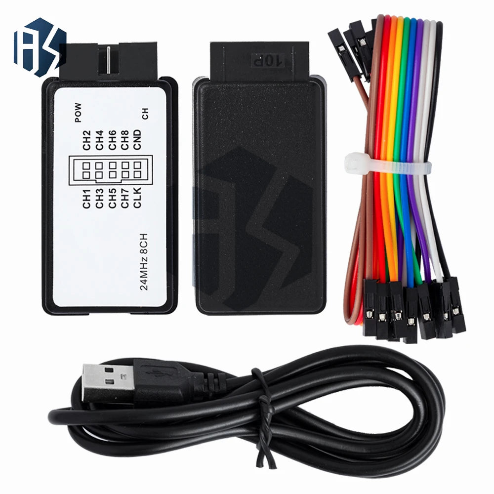 24MHz 8-Channel USB Debugger, High Speed 24M/Sec Debugging Tool for ARM FPGA Development Zpaxo