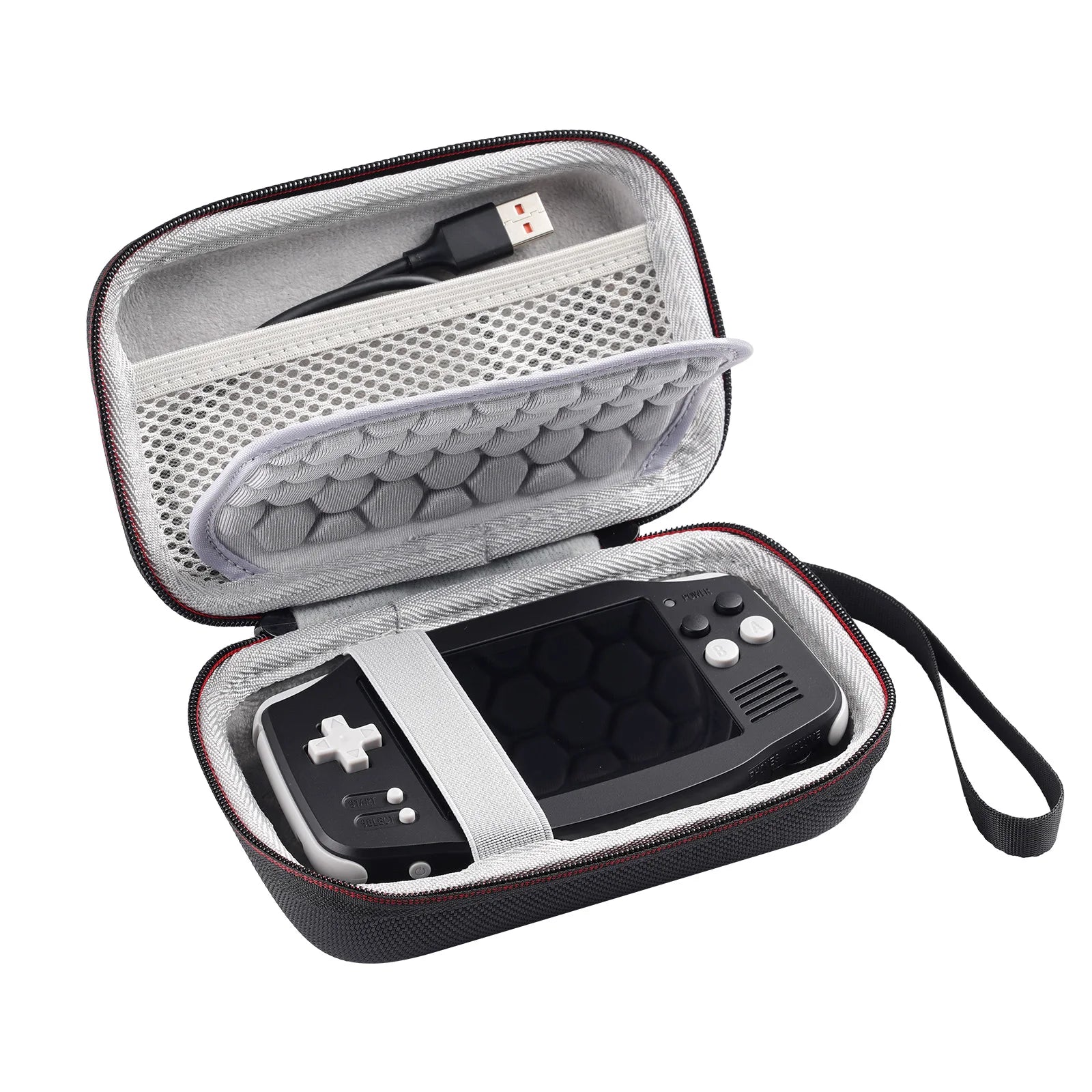 Protective Storage Bag Electronics Gadget Cable Pouch Game Boy Zpaxo BlackGrey