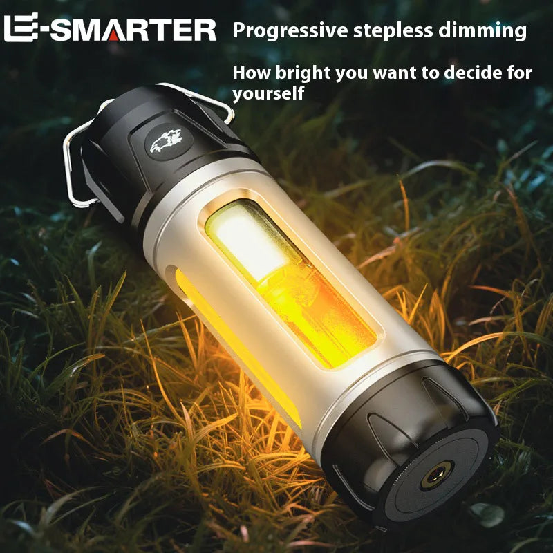 Rechargeable LED Camping Lantern – Stepless Dimming & Magnetic Base