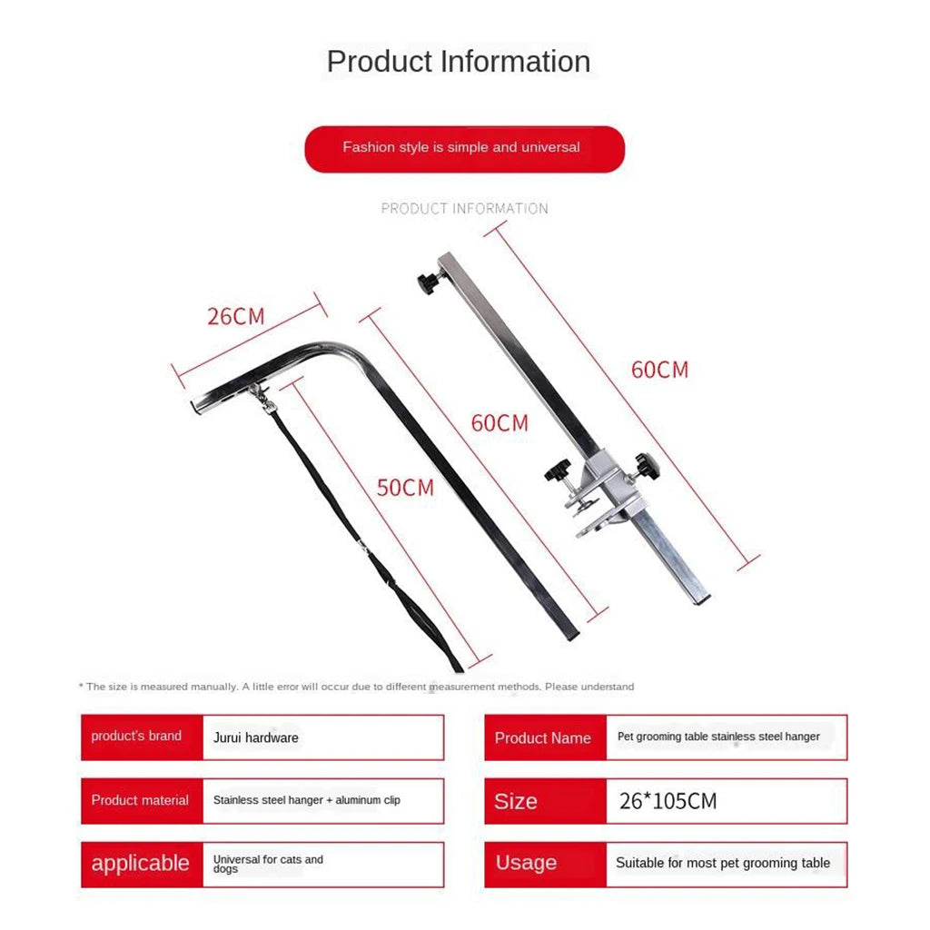 Telescopic Pet Dog Grooming Arm Support Groom Table Hanger Accessories 120cm Zpaxo