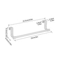 Towel Rack Over Door Stainless Steel Towel Bar Storage Organizer Bathroom Kitchen Cabinet Door Hanging Towel Rack Zpaxo White 23cm
