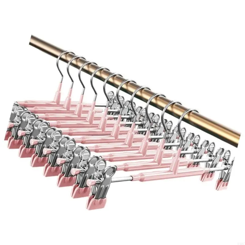 Multifunctional No Scratch Slip Resistant Trouser Hangers Adjustable
