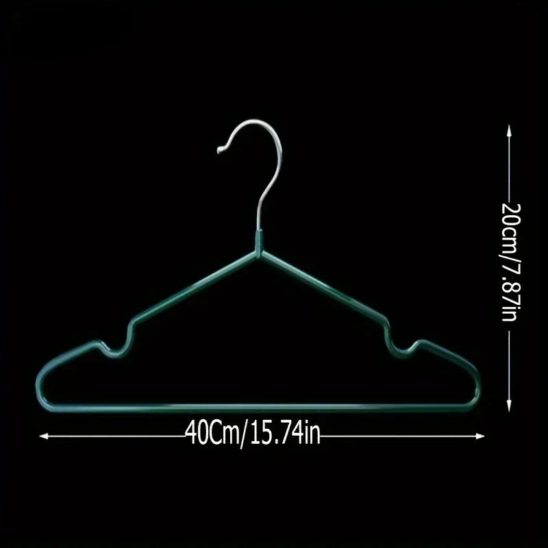 10 Clothes Hangers Non-slip Design Traceless Racks Sturdy Heavy Duty
