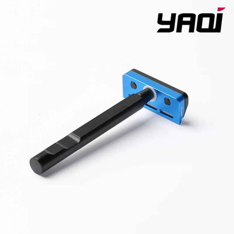 2026 Tachi Aluminum Version YAQI Light Weight Single Edge Safety Razor Black And Blue Colors for Smooth Shaving Experience Zpaxo