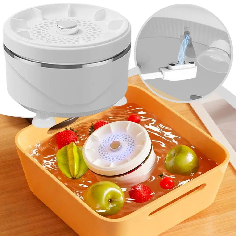 Fruit Washer, Automatic Water Washing Purifier Machine for Fruits, Vegetables, Meat, Seafood, Tableware, Utensils, Kitchen Zpaxo
