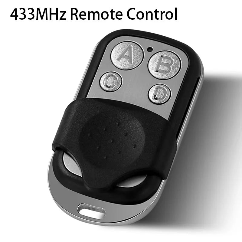 433MHz Smart Copy Duplicator Metal Push Button Remote Control Transmitter ABCD / Lock Unlock 4 Button Garage Door Opener Remote Zpaxo