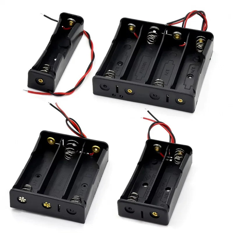 18650 & AA Battery Holder Case – 1 to 4 Slot Storage Box
