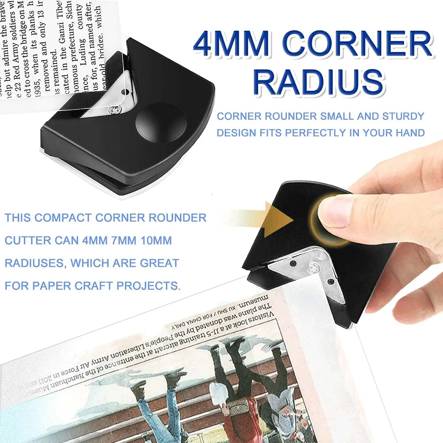 R4 Corner Rounder R4 Corner Punch Paper Trimmer Cutter for Cards Photo Cutting DIY Craft Hand Scrapbooking Tools Binding Supplie Zpaxo