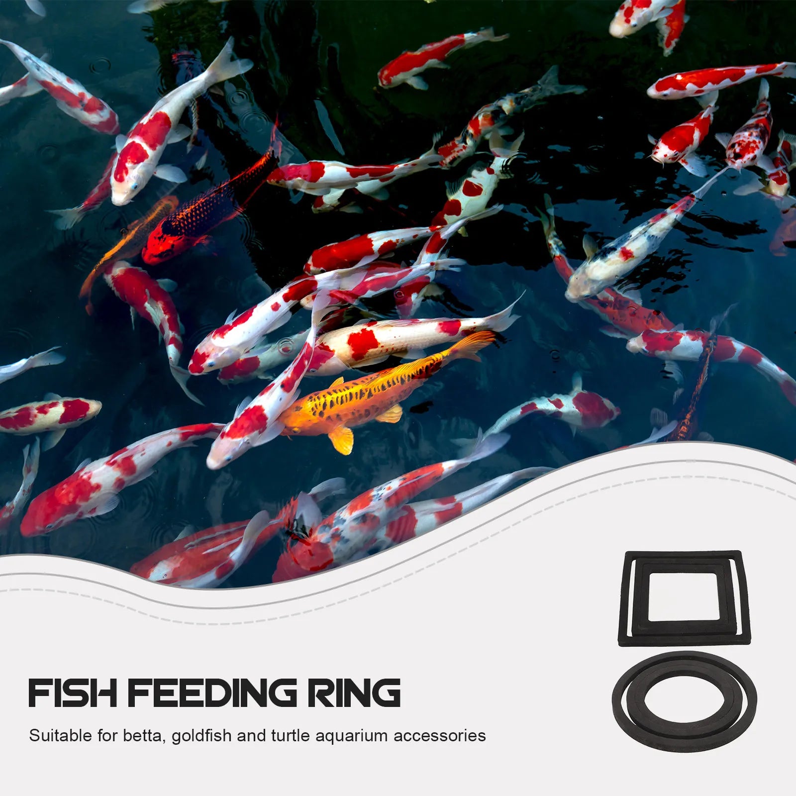 Fish Feeding Rings Aquarium Floating Plant Foam Feeder Circles