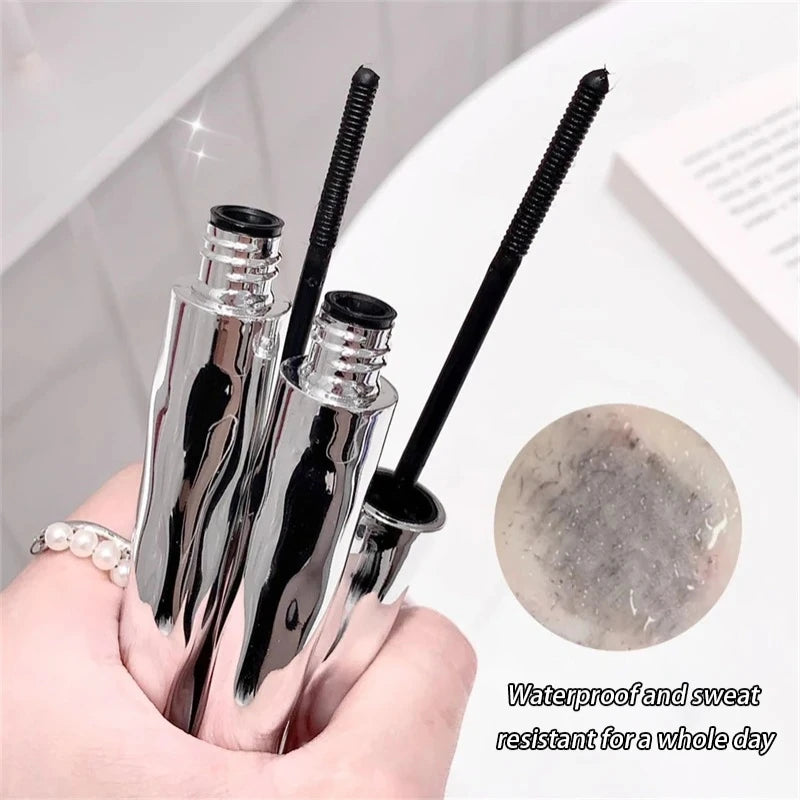 Silver Silk Fiber Matte Mascara Ultra-fine Brush Lengthens Eyelashes