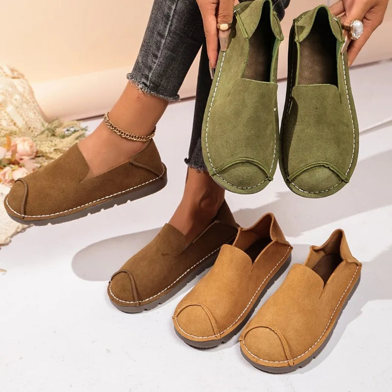 2026 Spring Autumn Women's Vintage Comfortable Single Shoes Women Zpaxo