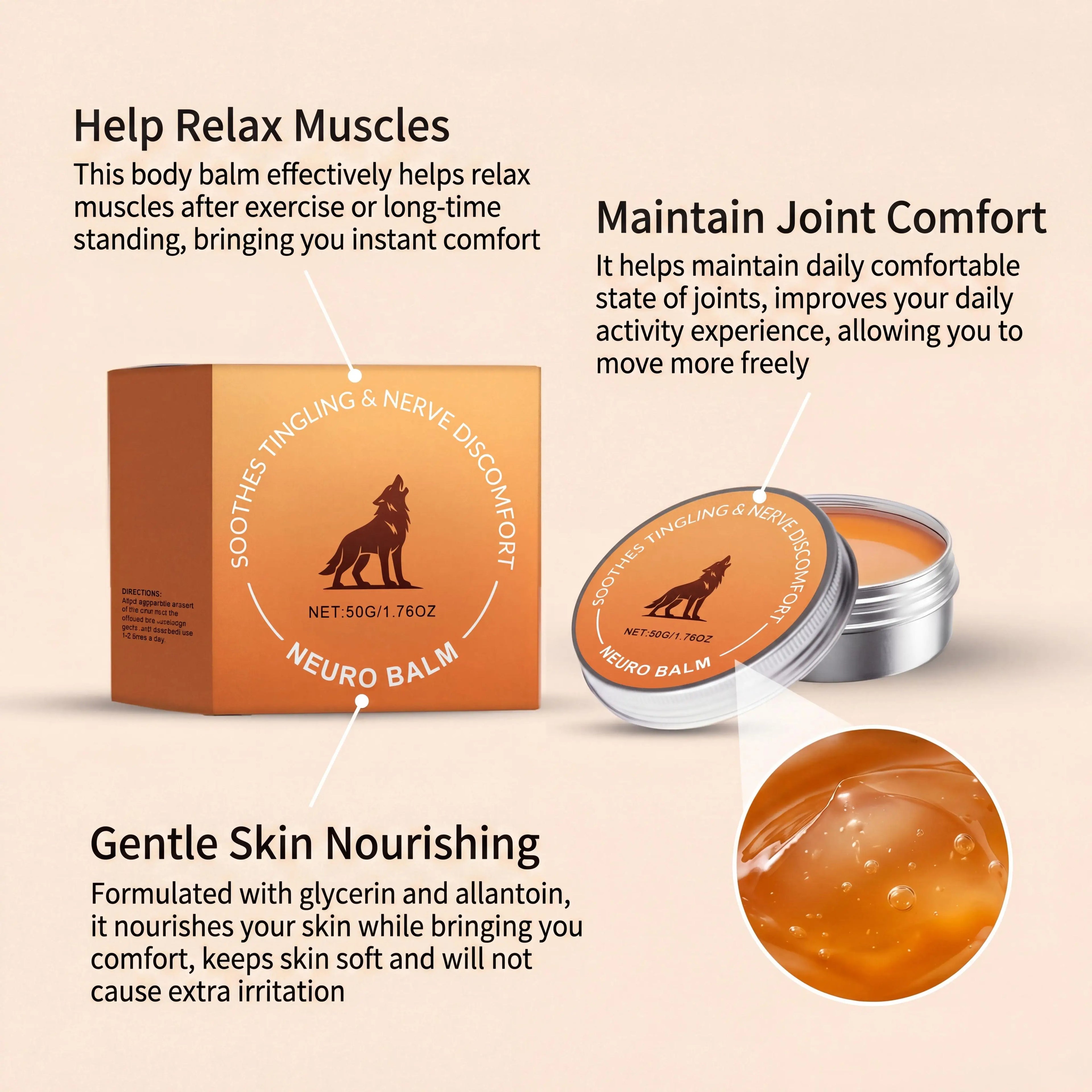 Herbal Nerve Relief Balm – Joint & Muscle Soothing Ointment Joint Relief Balm Zpaxo