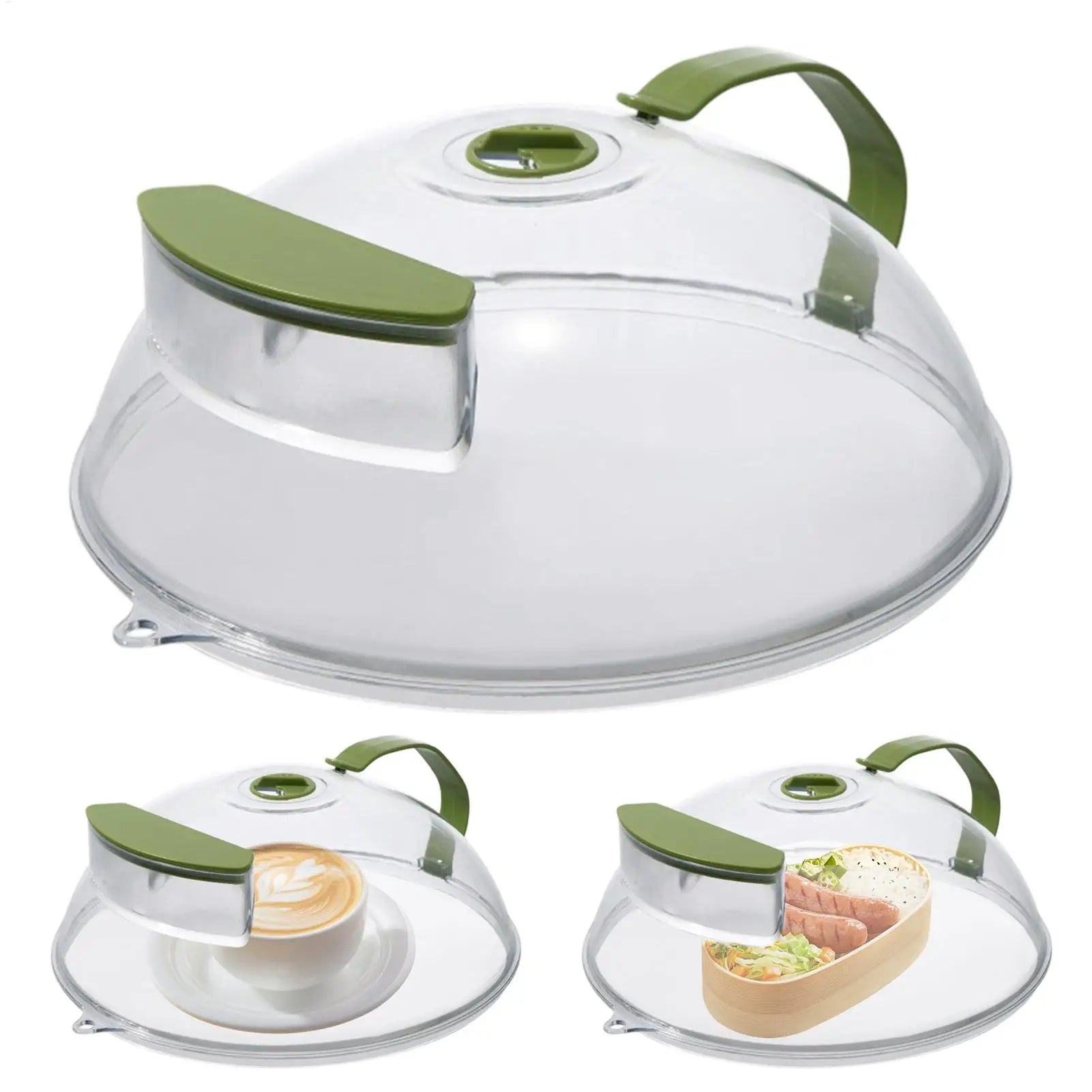 Microwave Food Cover 27x12 Cm Anti Splash Round Guard Steamer Plate
