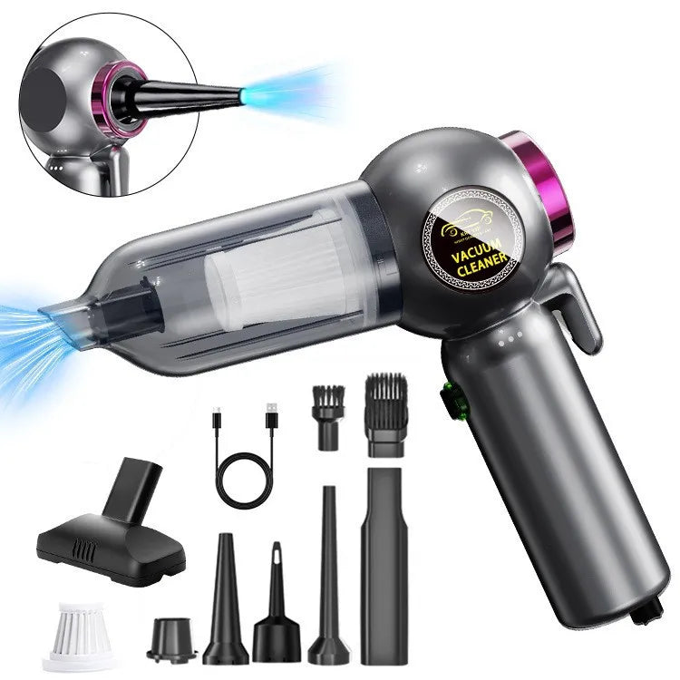 brushless vacuum cleaner for car and home vacuum cleaner, washing, blowing and pumping USB large suction power vacuum cleaner Zpaxo