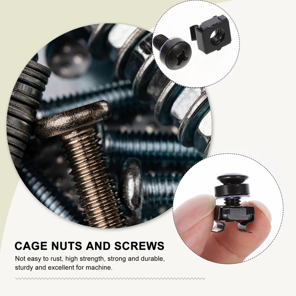 50Sets Cage Nuts High-grade Sturdy Rust-resistant Long Service Life