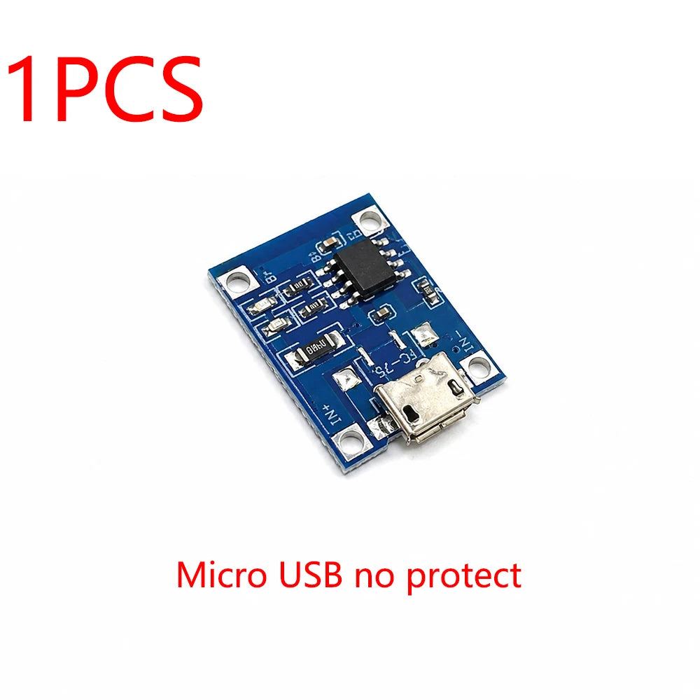 TP4056 5V 1A Type-c Mini USB Micro 18650 Lithium Battery Charger Zpaxo 1pcs 1