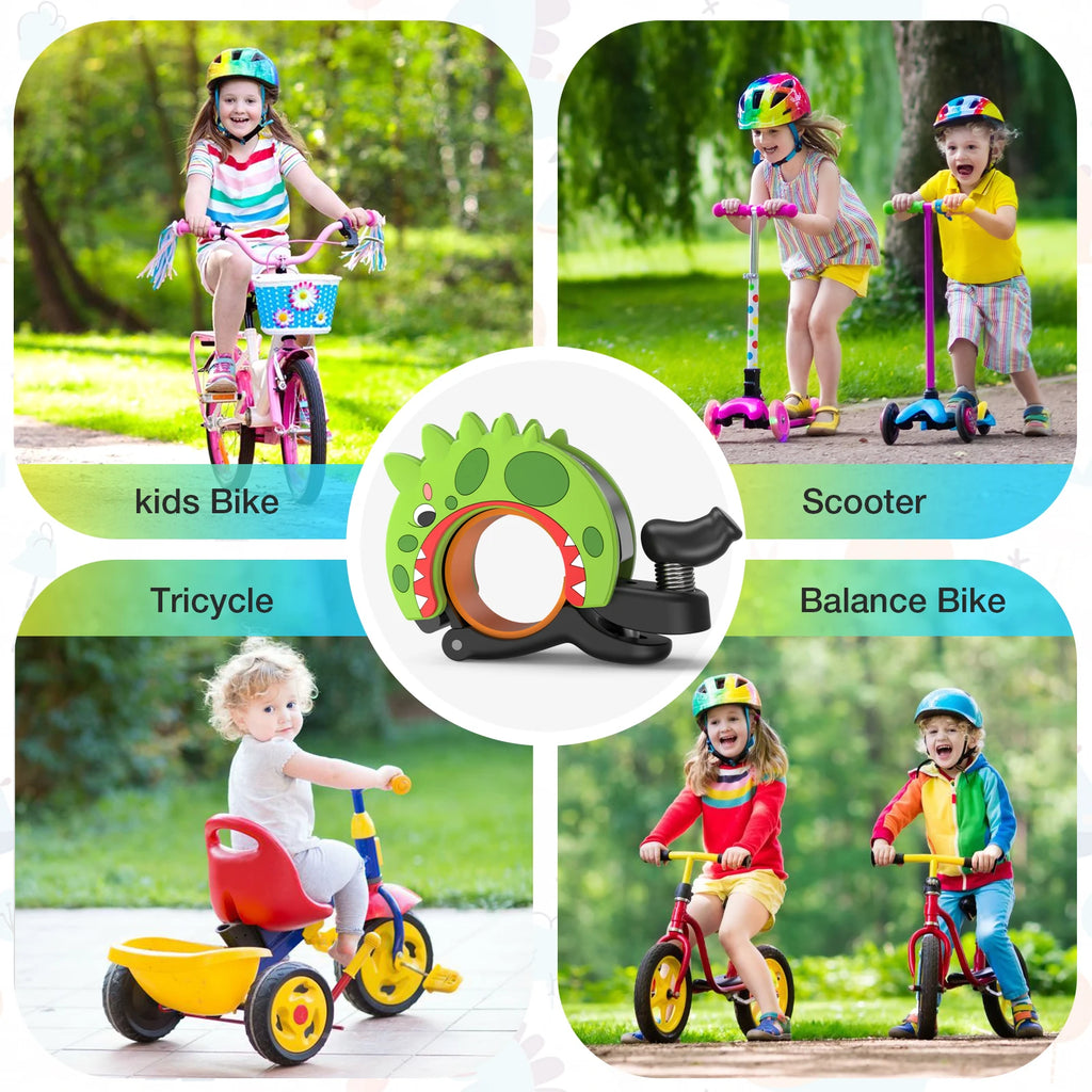 Toptrek Kid Funny Bicycle Bell Balance Mountain Car Handlebar Safety Horn Loud Ring Children's Creative Bike Stroller Accessory Zpaxo