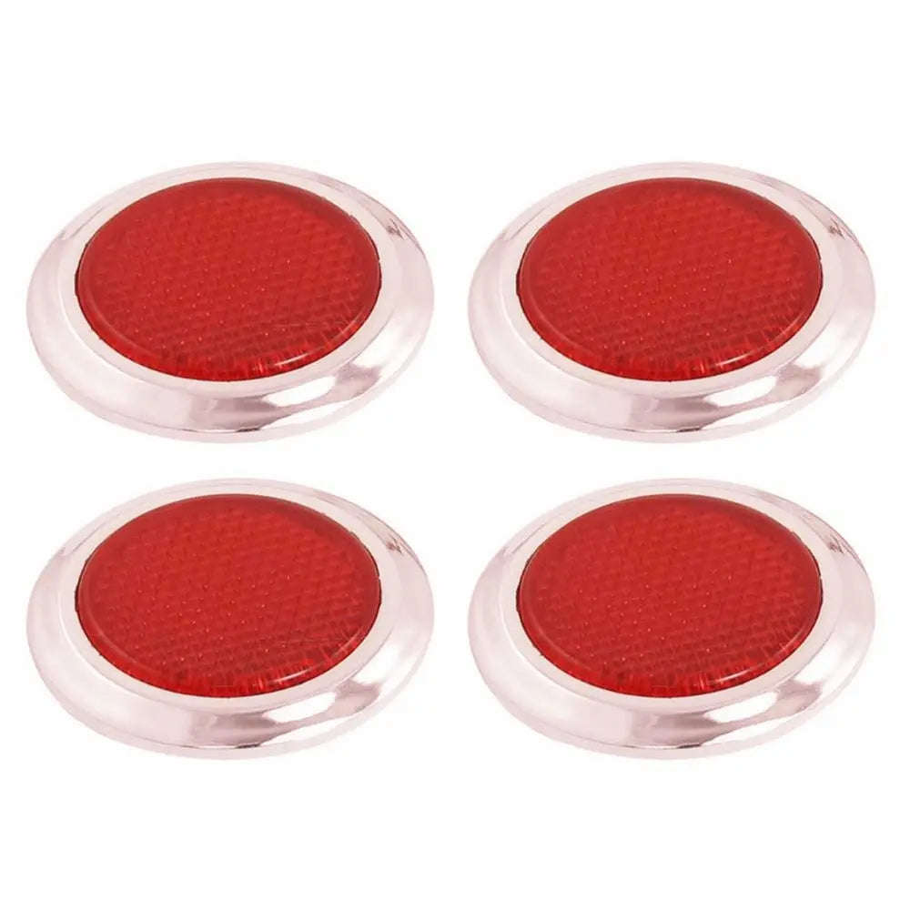 Red Round Bike Car Auto Reflector Safety Warning Reflective Strips Zpaxo
