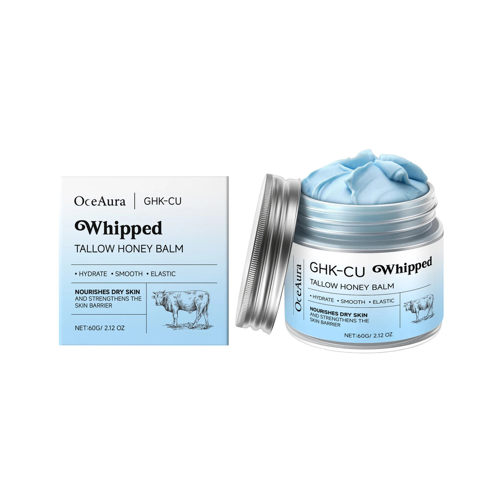 OceAura Tallow & Honey Whipped Body Cream | Deep Hydration Body Moisturizing Cream Zpaxo 60g boxed