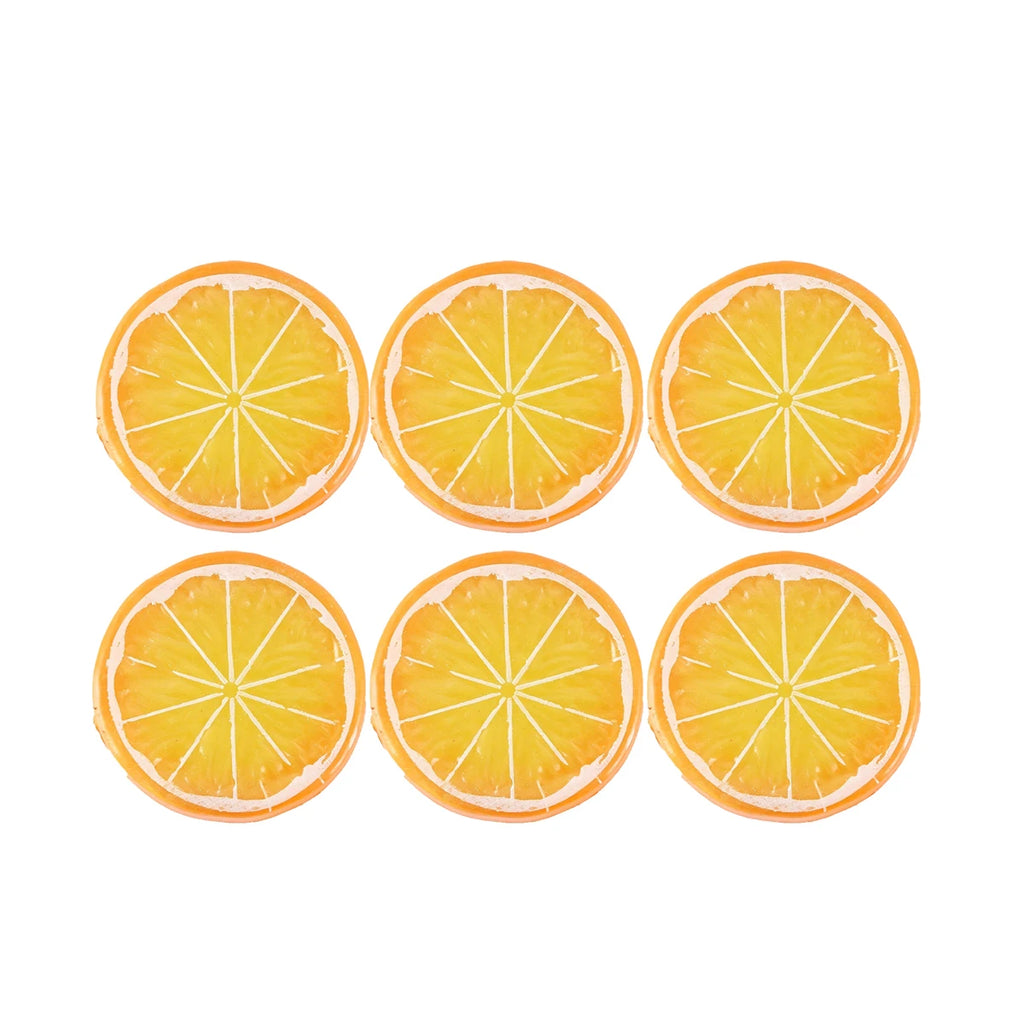 Artificial Lemon Slices – Lifelike Resin Decor Props 6/12 PCS
