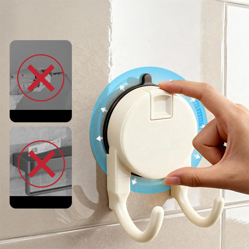 Suction Cup Hooks Retractable Reusable Bag Hanger Removable Towel