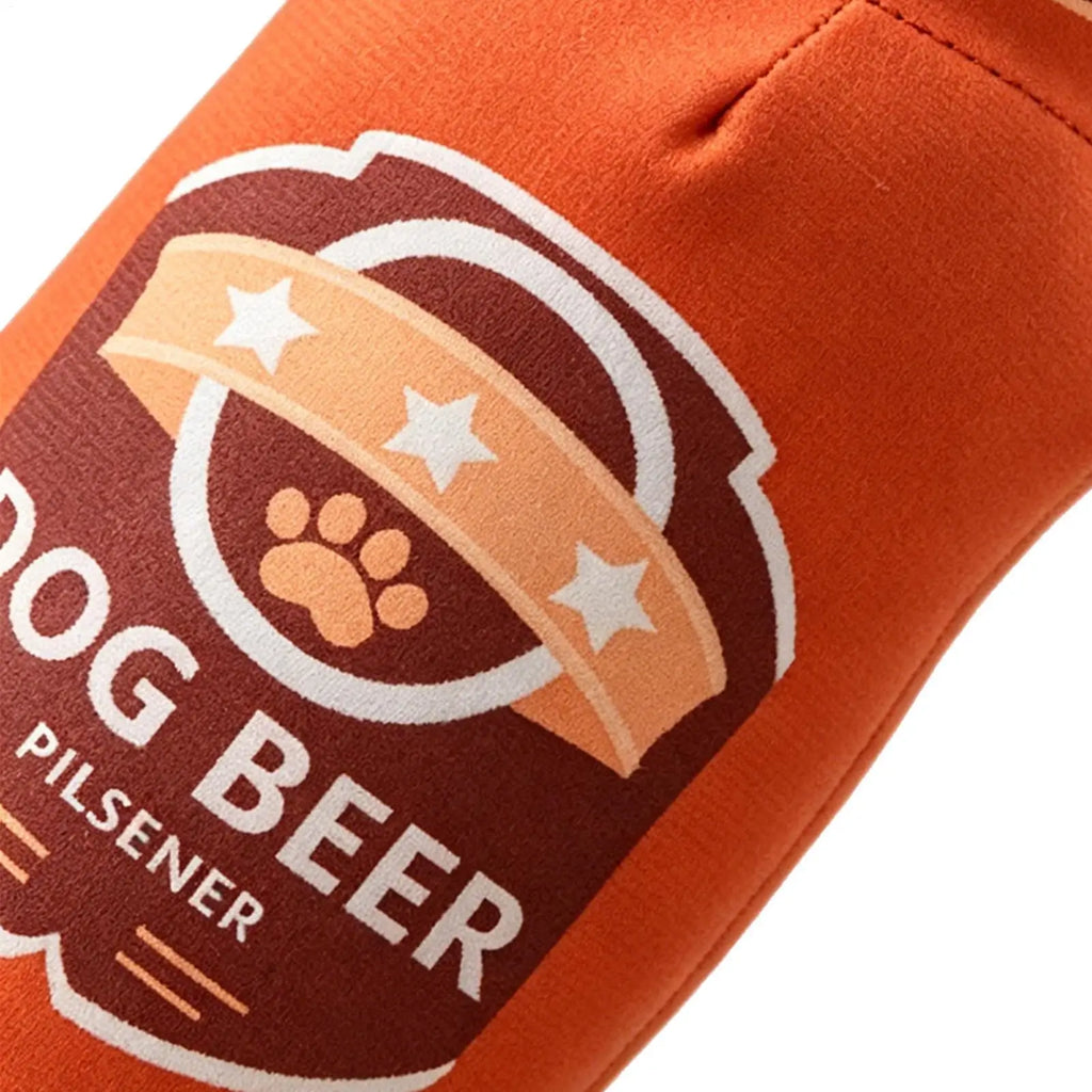 Beer Bottle Squeaky Plush Dog Toy – Interactive Chew Toy Squeaky Dog Toy Zpaxo