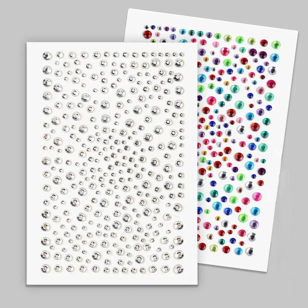 Golden Face Jewels Stickers Makeup Y2K Body Glittery Gem Music Zpaxo