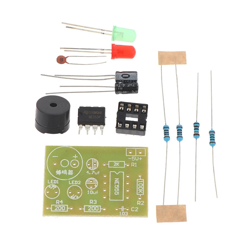 NE555 DIY LED Flasher Signal Generator Circuit PCB Electronics Zpaxo