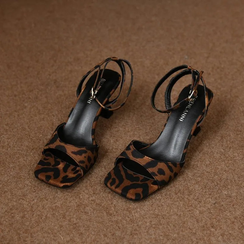 Summer 2025 New Brand Women's Shoes Women Design Sexy High Heels Elegant Shallow Mouth Bride Shoes Mujer Zapatos Luxury Shoes Zpaxo Brown 37