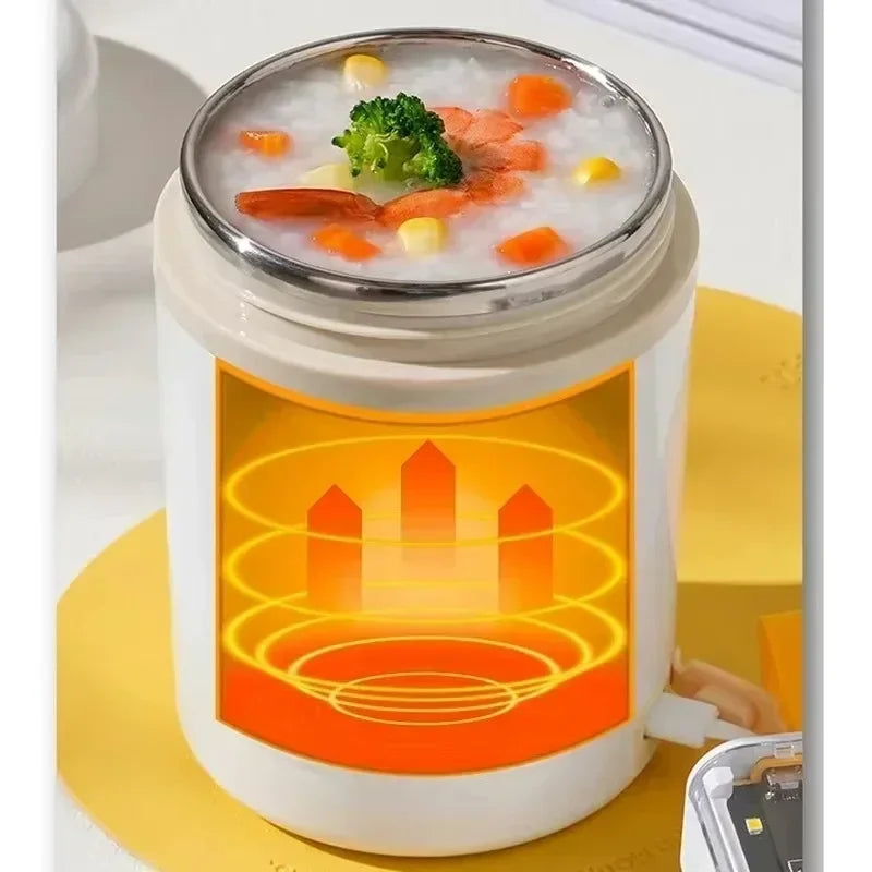 600ml USB Electric Lunch Box – Portable Stainless Steel Warmer Electric Lunch Box Zpaxo