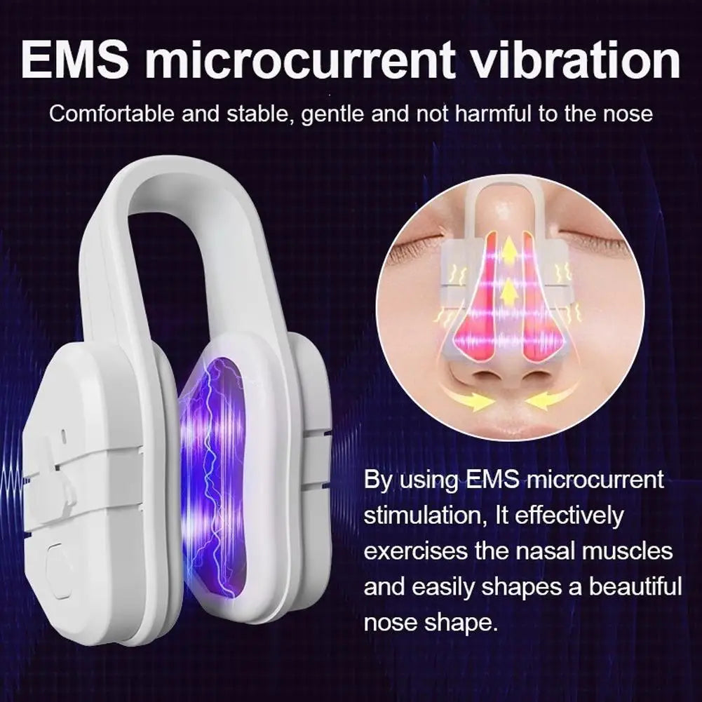 EMS Microcurrent Nose Lifter Massager | Silicone Sculpting Tool Nose Sculpting Massager Zpaxo